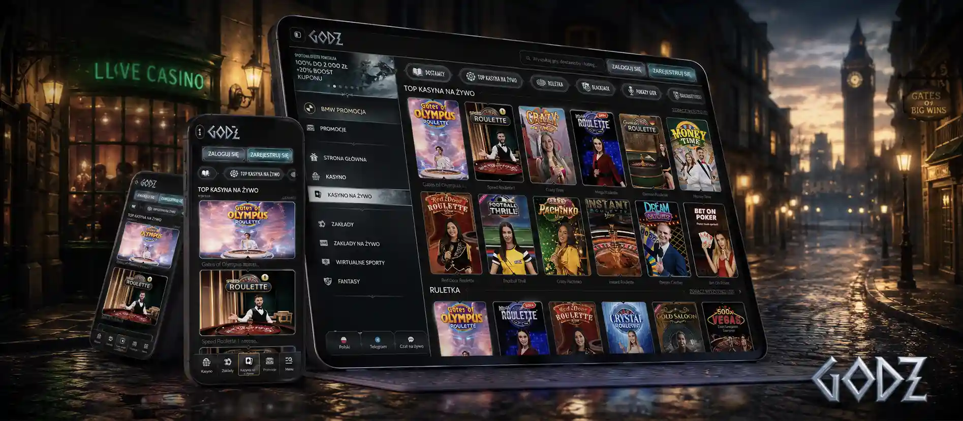 Jak zalogować się do Godz Casino?