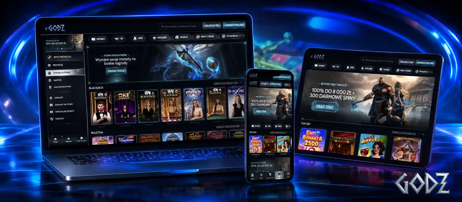 Zacznij grać w sloty Godz Casino